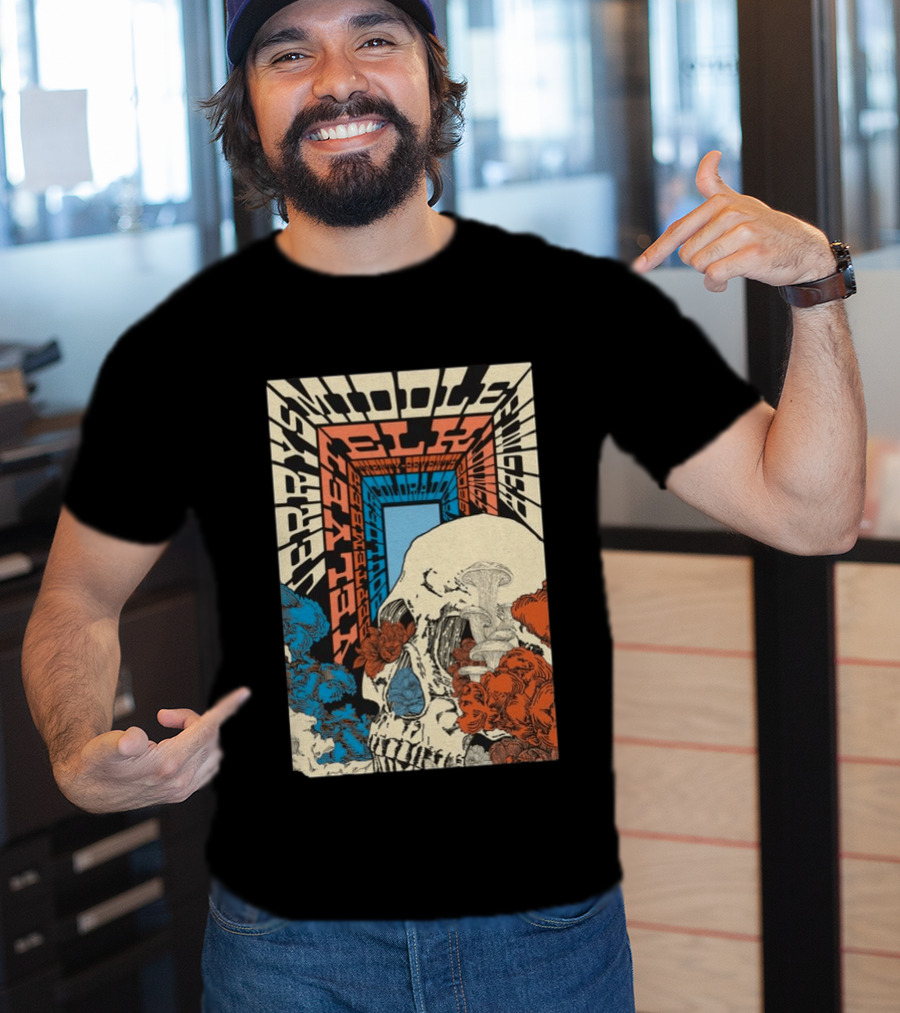 Jerry's Middle Finger Boulder Colorado September 27 2026 Skull T-Shirt