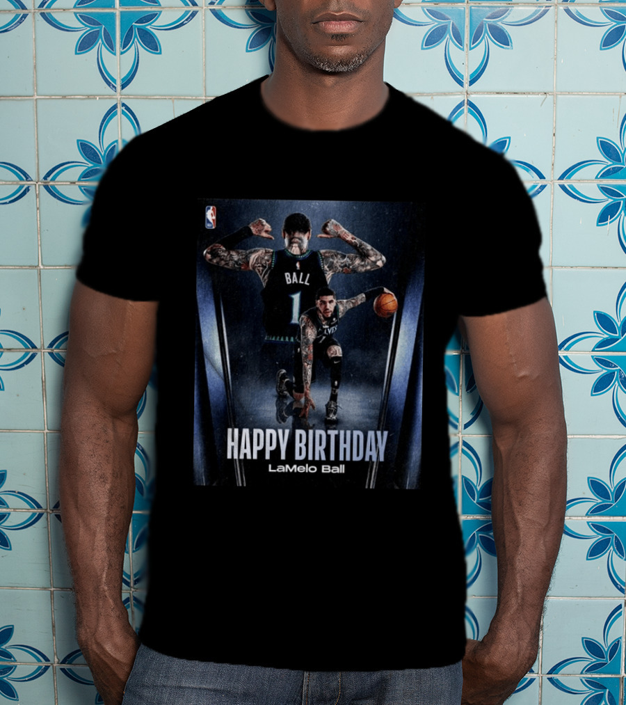 LaMelo Ball Happy Birthday Celebration With NBA Team Jersey T-Shirt