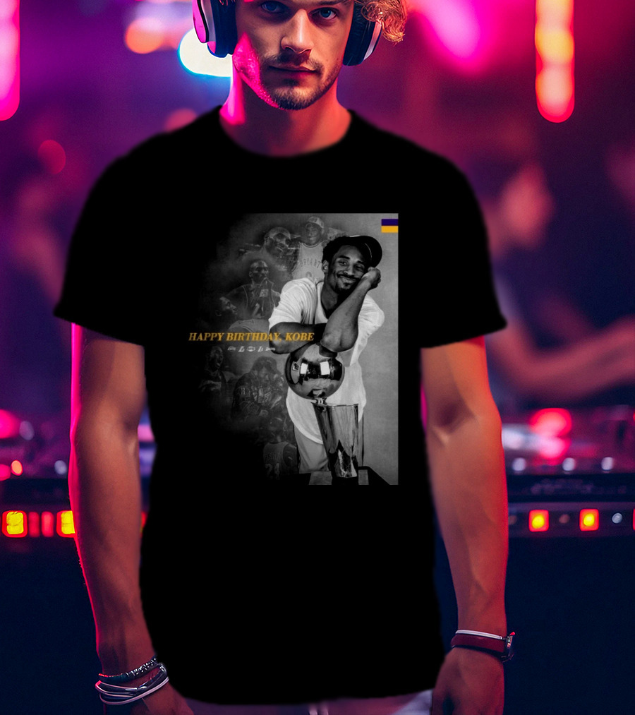 Legend Laker Happy Birthday Kobe Iconic Moments And Achievements T-Shirt