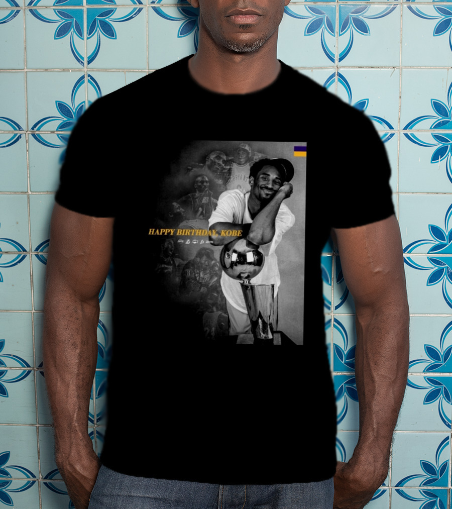 Legend Laker Happy Birthday Kobe Iconic Moments And Achievements T-Shirt