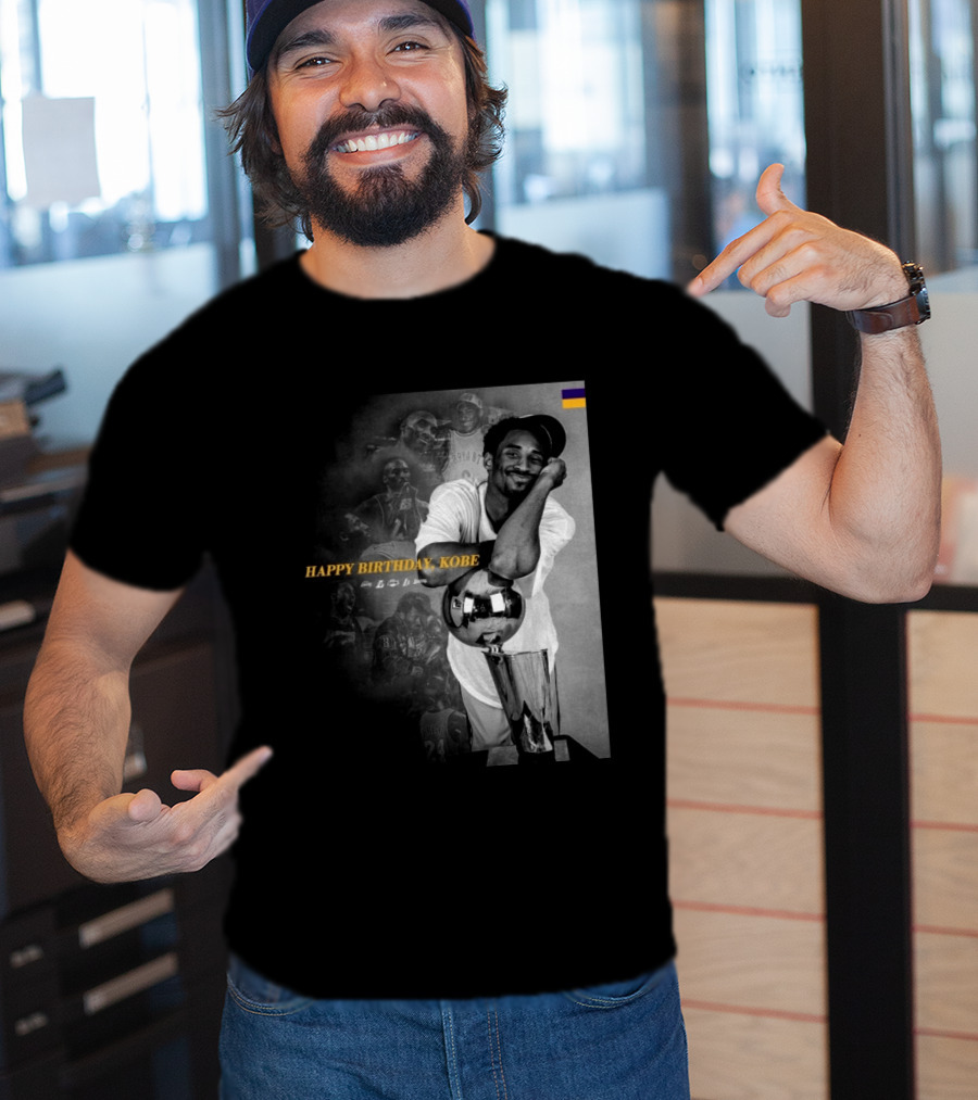Legend Laker Happy Birthday Kobe Iconic Moments And Achievements T-Shirt
