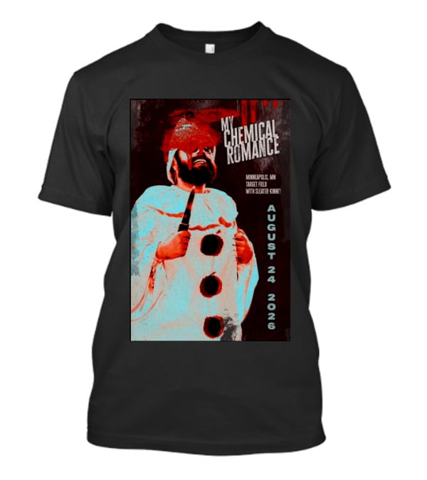 My Chemical Romance Minneapolis MN Target Field August 24 2026 With Sleater Kinney T-Shirt