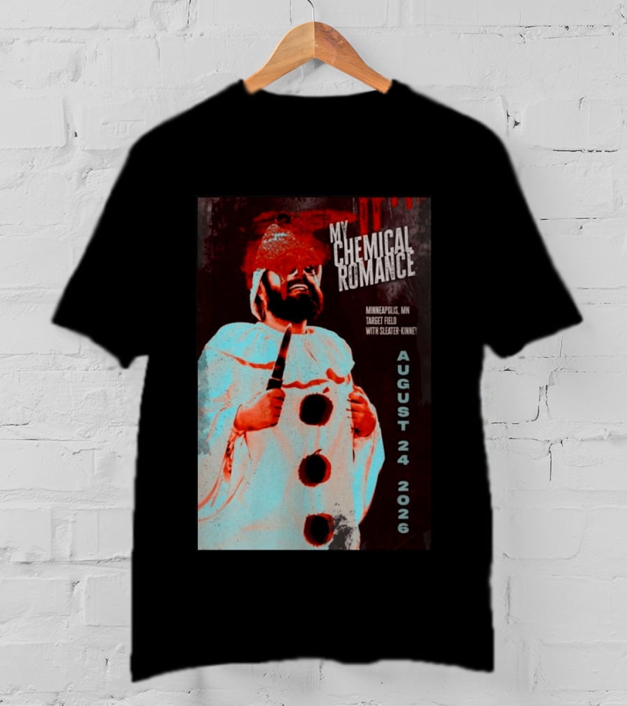 My Chemical Romance Minneapolis MN Target Field August 24 2026 With Sleater Kinney T-Shirt