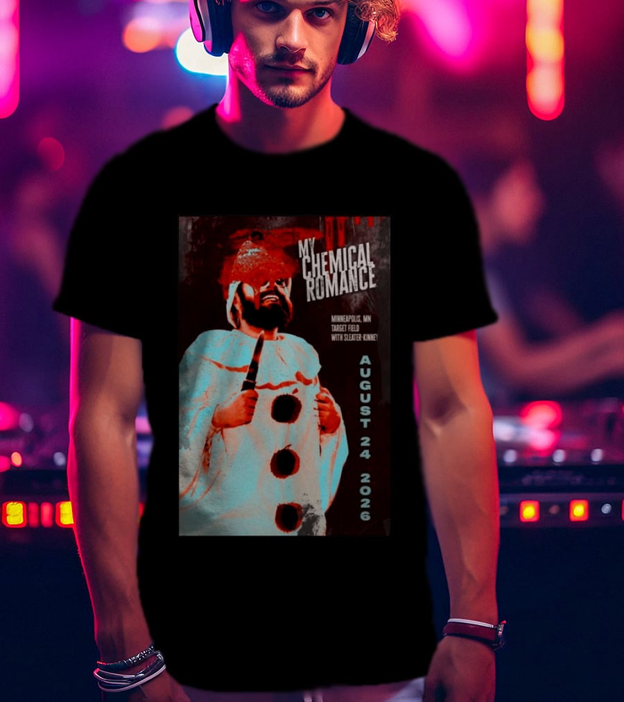My Chemical Romance Minneapolis MN Target Field August 24 2026 With Sleater Kinney T-Shirt