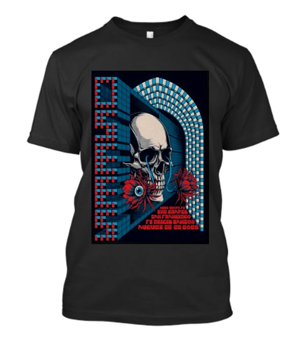OSEES Knights Of The Crimson Eye San Francisco Chapel August 26 29 2026 Skull Spiral T-Shirt