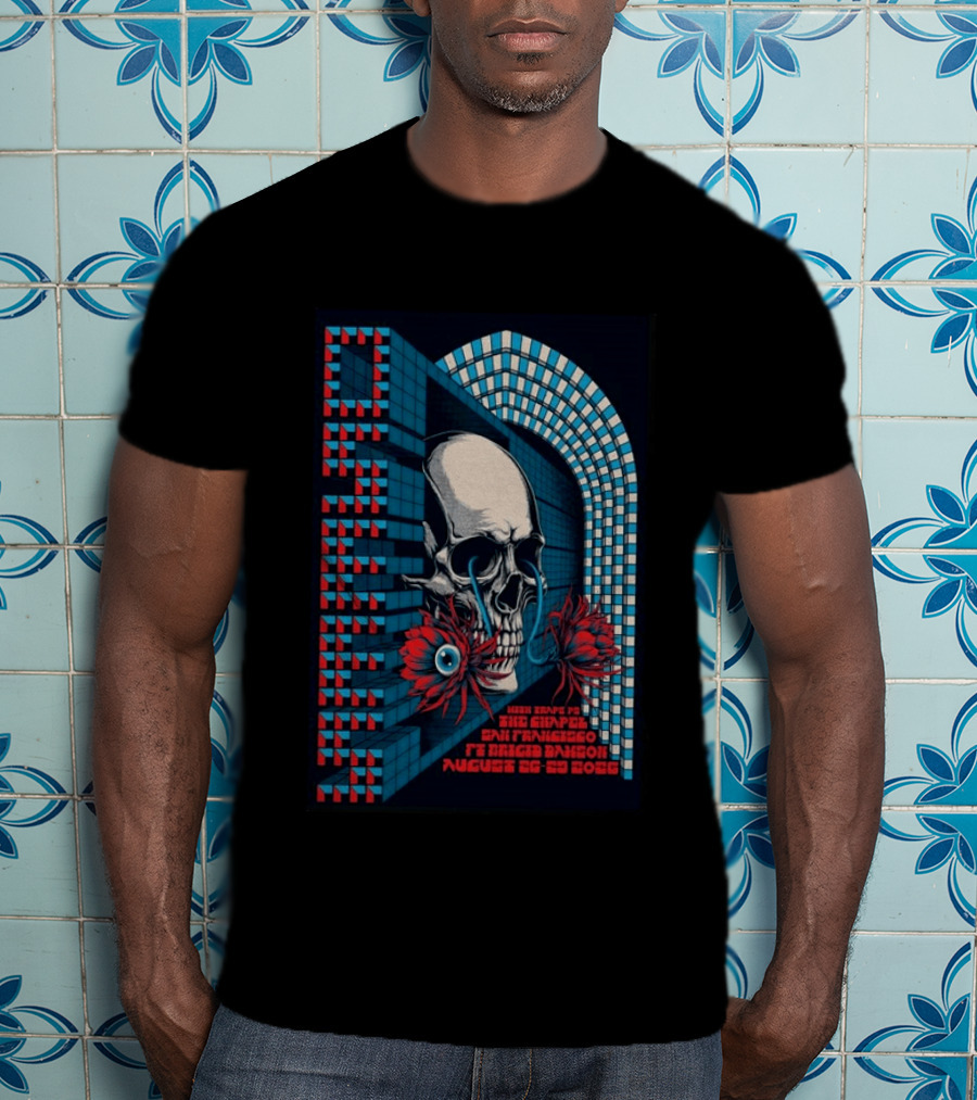 OSEES Knights Of The Crimson Eye San Francisco Chapel August 26 29 2026 Skull Spiral T-Shirt