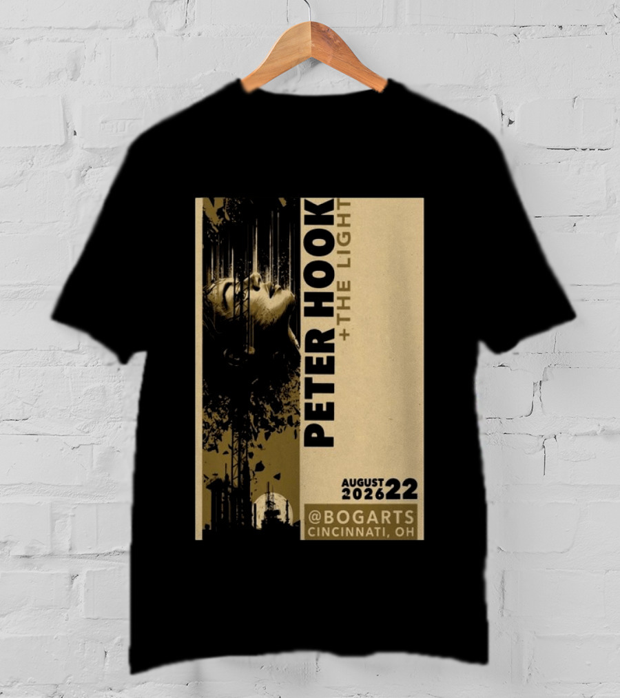 Peter Hook And The Light Live At Bogarts Cincinnati 2026 T-Shirt