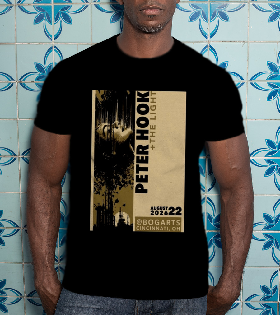 Peter Hook And The Light Live At Bogarts Cincinnati 2026 T-Shirt
