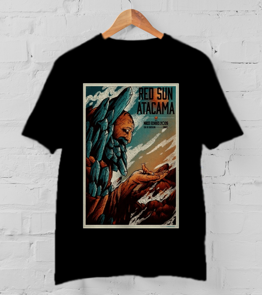 Red Sun Atacama Mass Echoes 2026 Col De Castillon Event T-Shirt