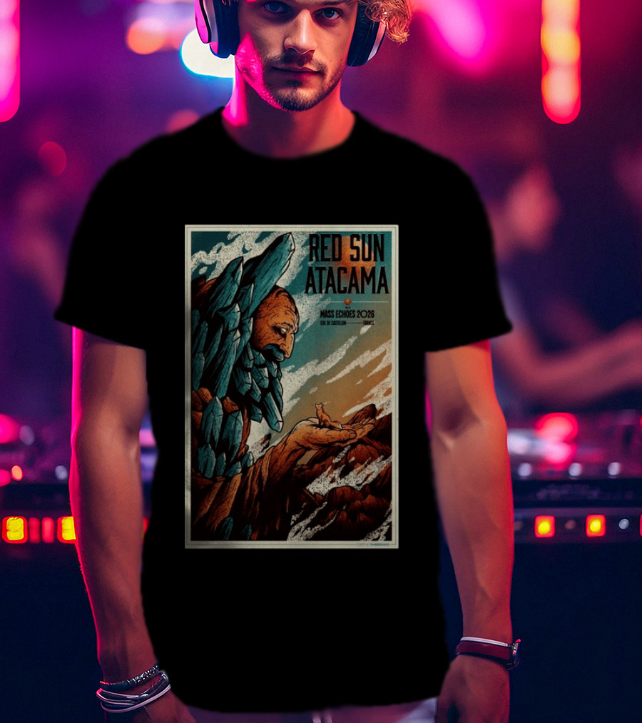 Red Sun Atacama Mass Echoes 2026 Col De Castillon Event T-Shirt