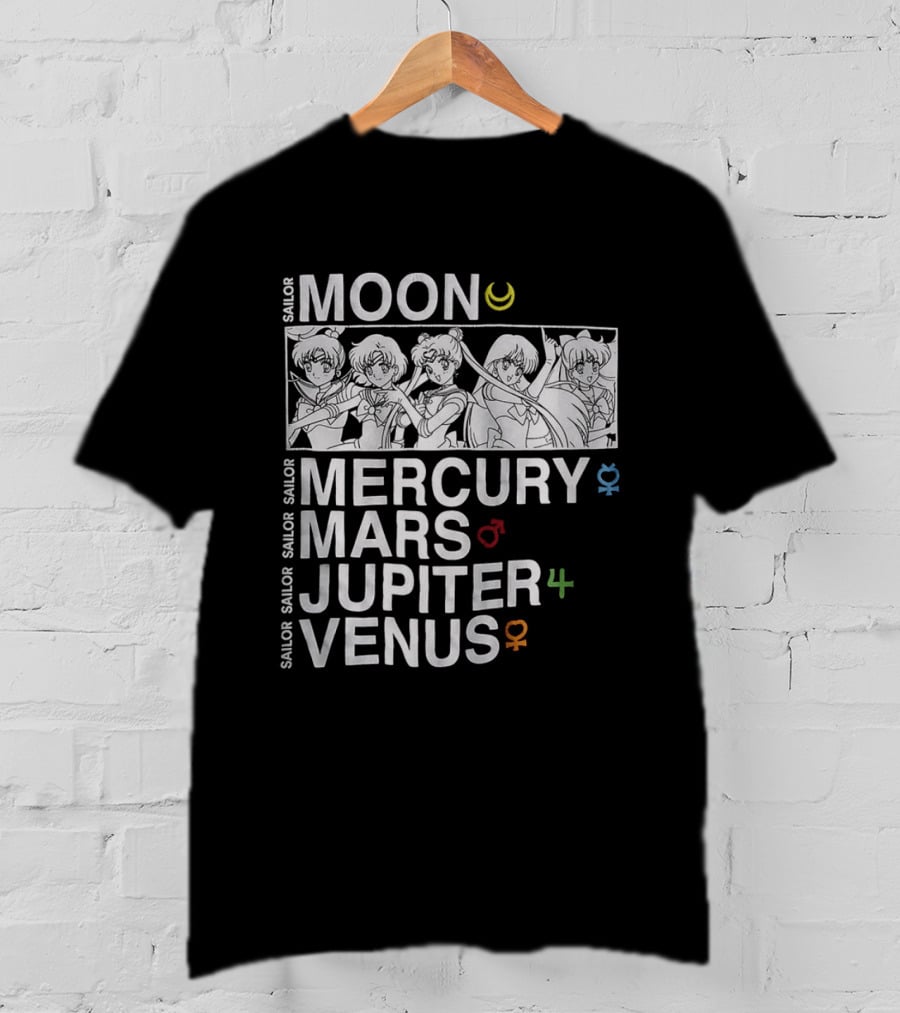Sailor Moon Mercury Mars Jupiter Venus T-Shirt