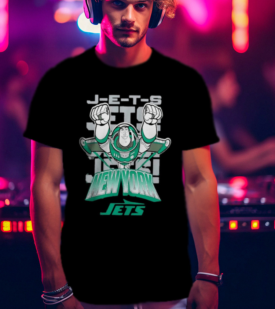 Buzz Lightyear New York J E S Football Team Fan T-Shirt