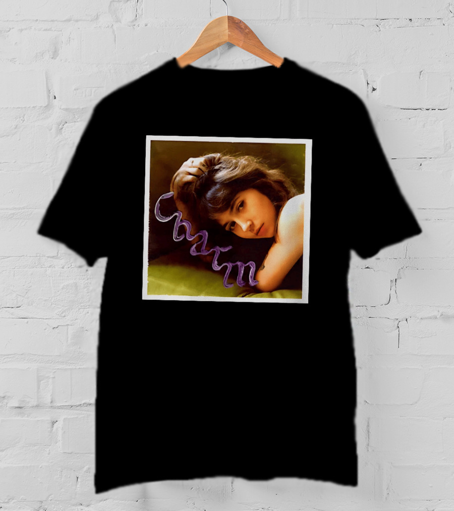 Clairo Charm Album Cover Art Vintage Portrait With Purple T-Shirt
