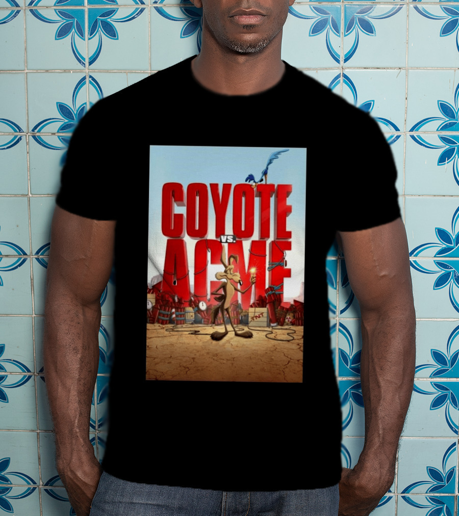 Coyote Vs. Acme Explosive Showdown With Cartoon Rivals T-Shirt