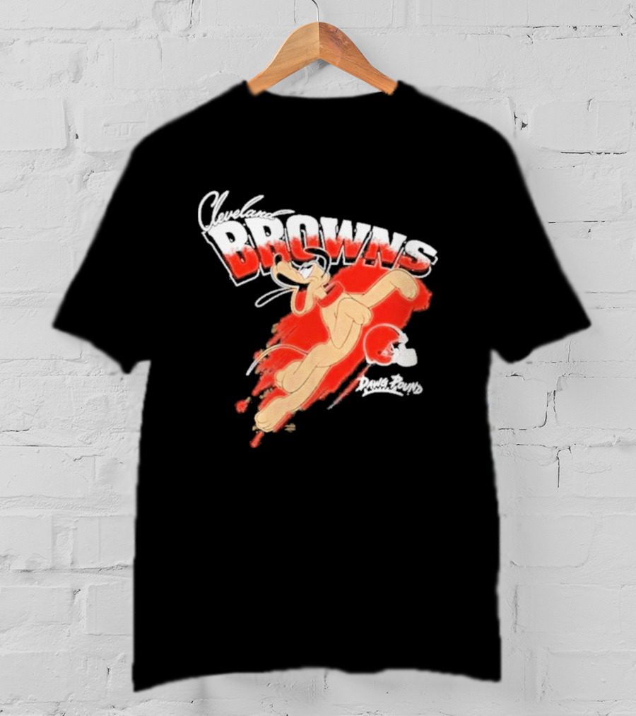 Disney Marvel Collection Pluto Cleveland Browns Collaboration T-Shirt