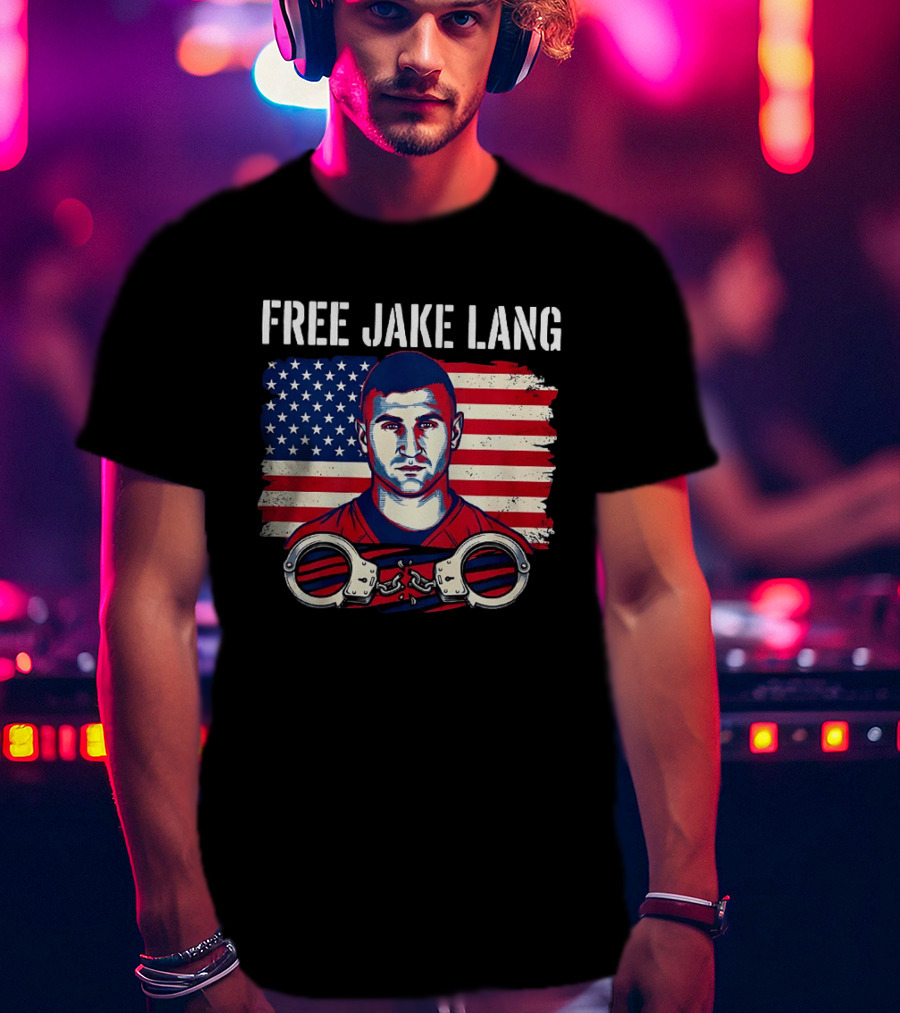 Free Jake Lang USA Flag Handcuffs T-Shirt