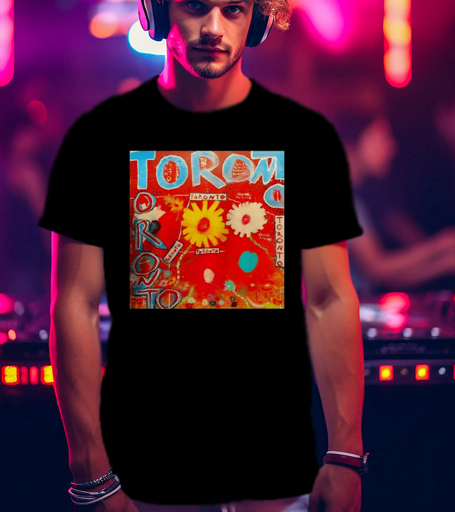 Toronto Floral By Ceare Painting Colorful Flowers T-Shirt