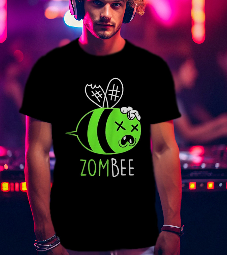 Zombee Brainy Undead Insect Horror Bee T-Shirt
