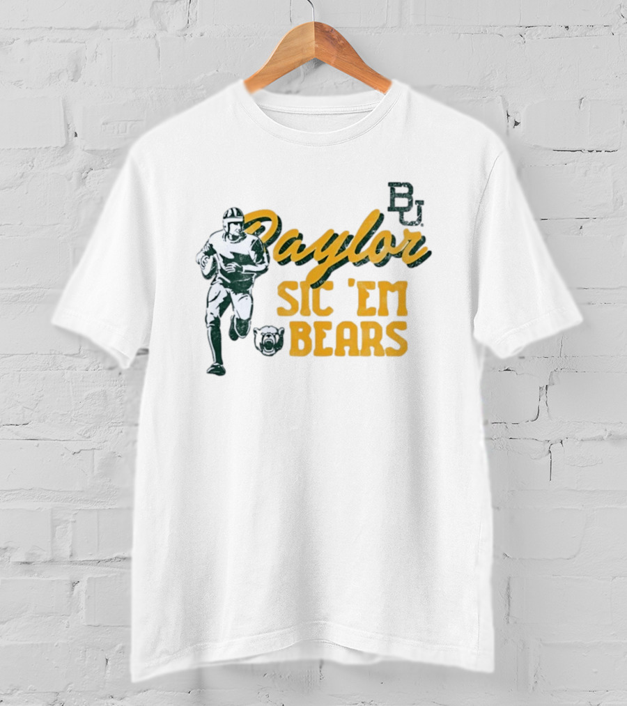 Baylor Bears Sic 'Em BU Football Eighteen Forty Five T-Shirt