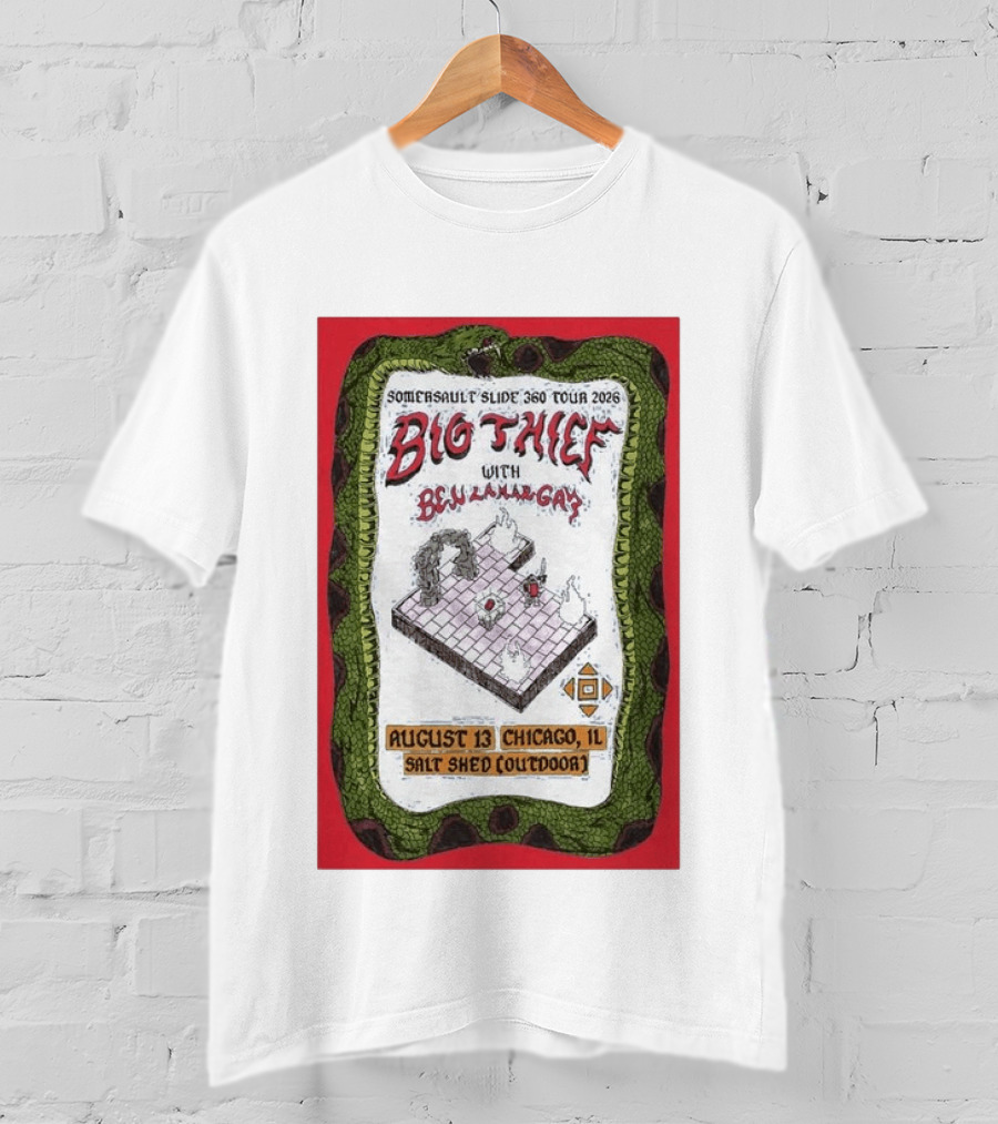 Somersault'slide 360 Tour 2026 Big Thief With Ben Lamar Gay August 13 Chicago Salt Shed Outdoor T-Shirt