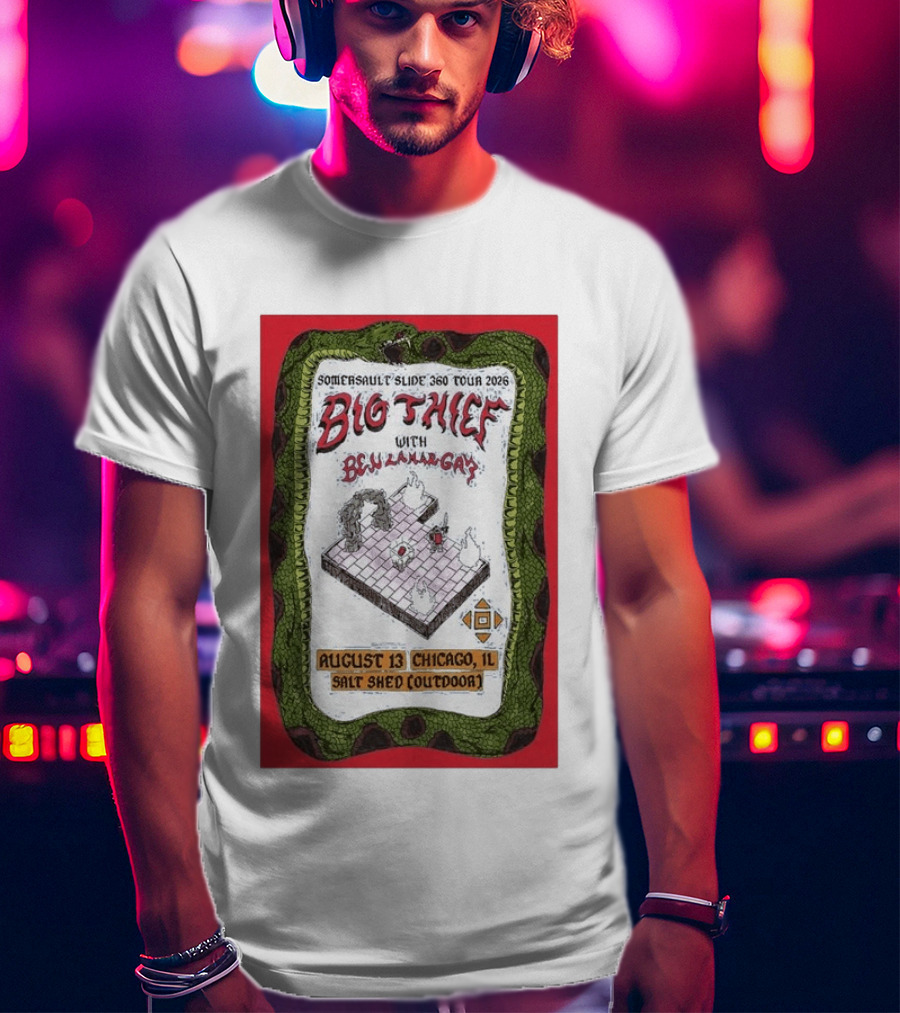 Somersault'slide 360 Tour 2026 Big Thief With Ben Lamar Gay August 13 Chicago Salt Shed Outdoor T-Shirt