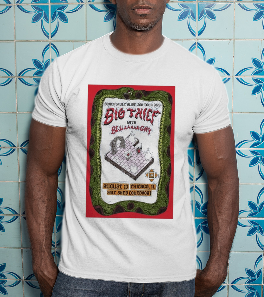 Somersault'slide 360 Tour 2026 Big Thief With Ben Lamar Gay August 13 Chicago Salt Shed Outdoor T-Shirt