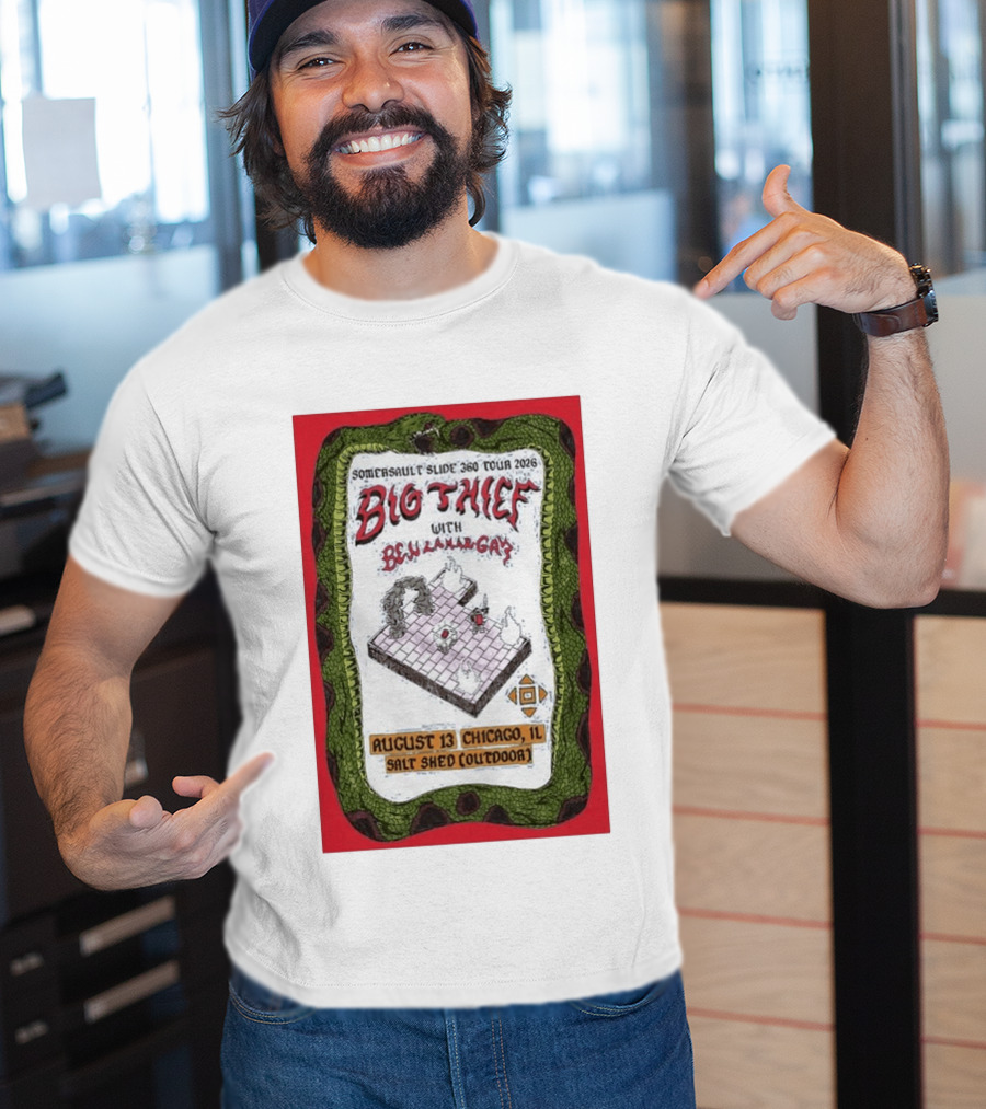 Somersault'slide 360 Tour 2026 Big Thief With Ben Lamar Gay August 13 Chicago Salt Shed Outdoor T-Shirt