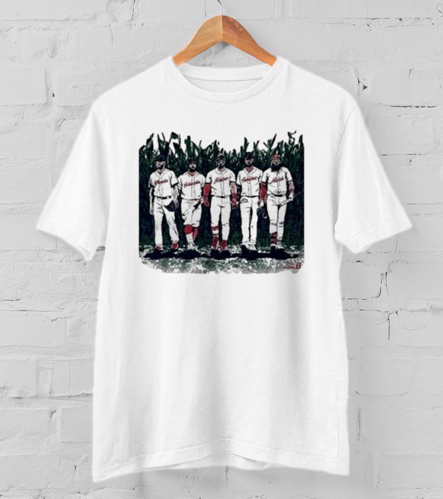 Boston Baseball Is This Heaven Field Of Dreams Players Cornfield T-Shirt