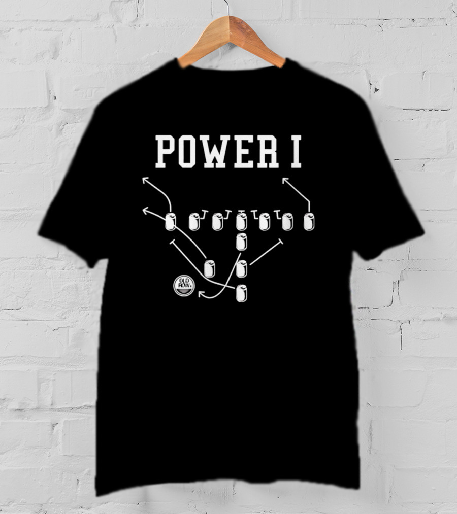 Power I Football Play Beer Can Formation T-Shirt