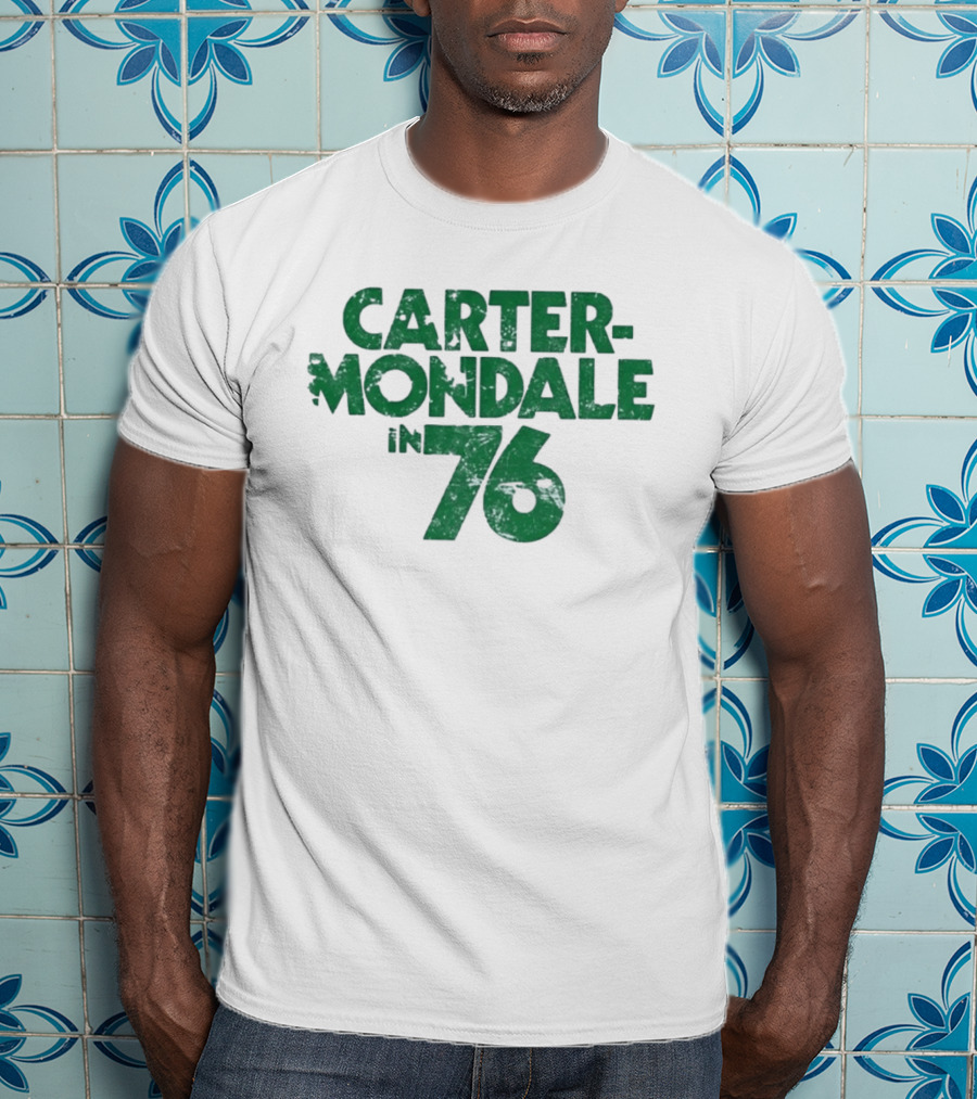 Carter Mondale In 76 Distressed Campaign T-Shirt