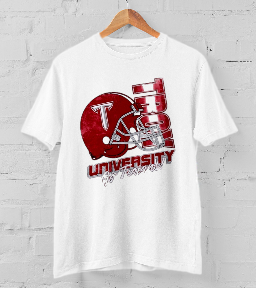Troy Trojans University Go Trojans Football Helmet T T-Shirt