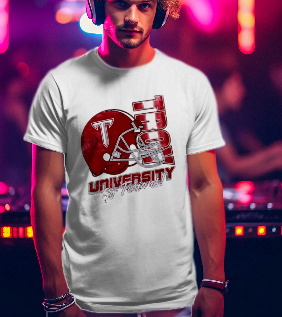 Troy Trojans University Go Trojans Football Helmet T T-Shirt