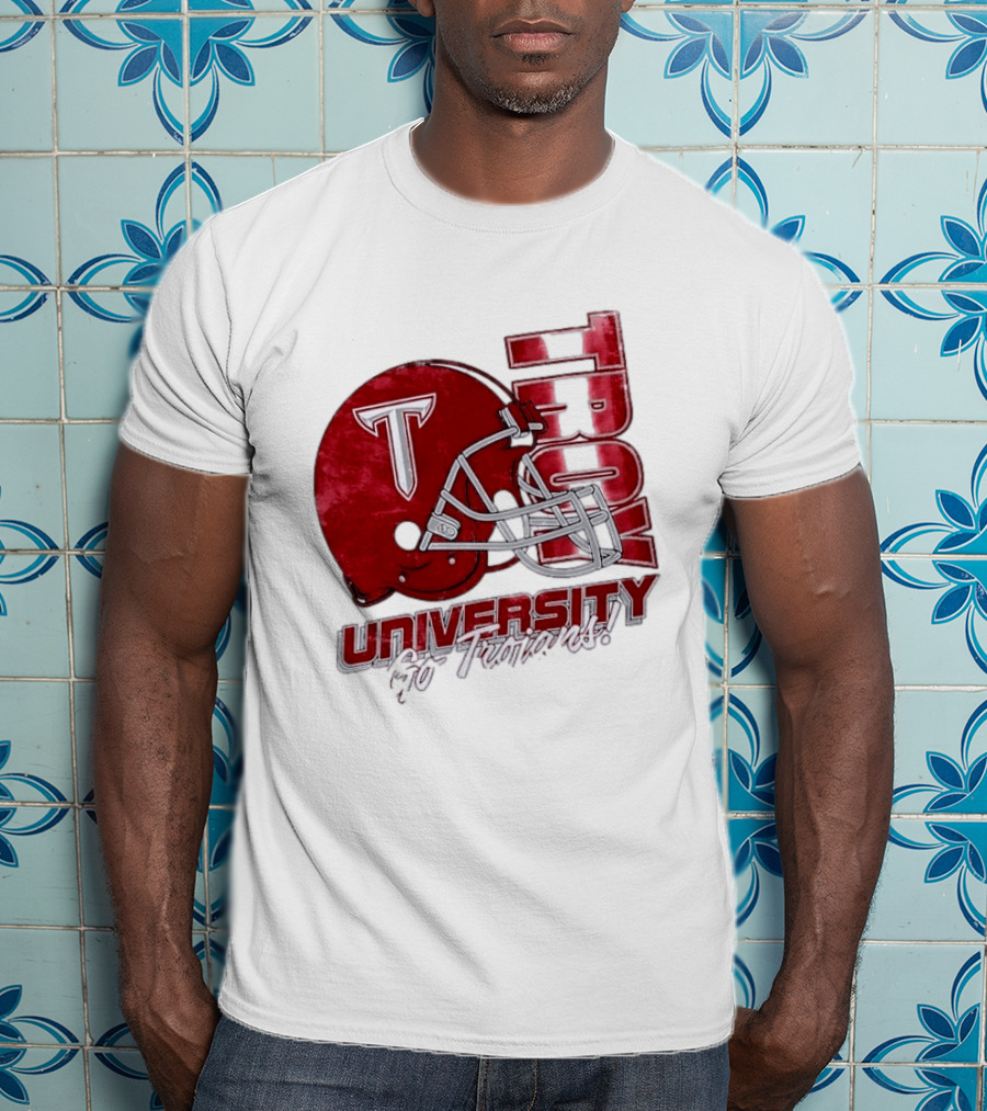 Troy Trojans University Go Trojans Football Helmet T T-Shirt
