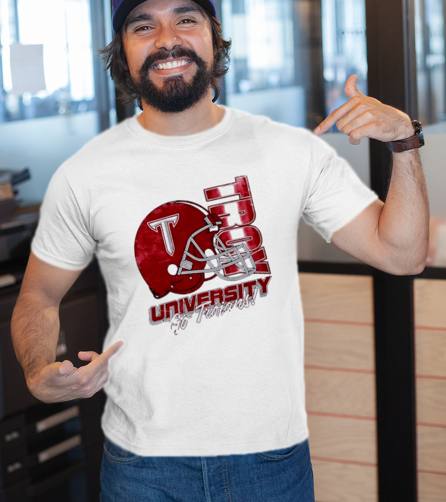 Troy Trojans University Go Trojans Football Helmet T T-Shirt