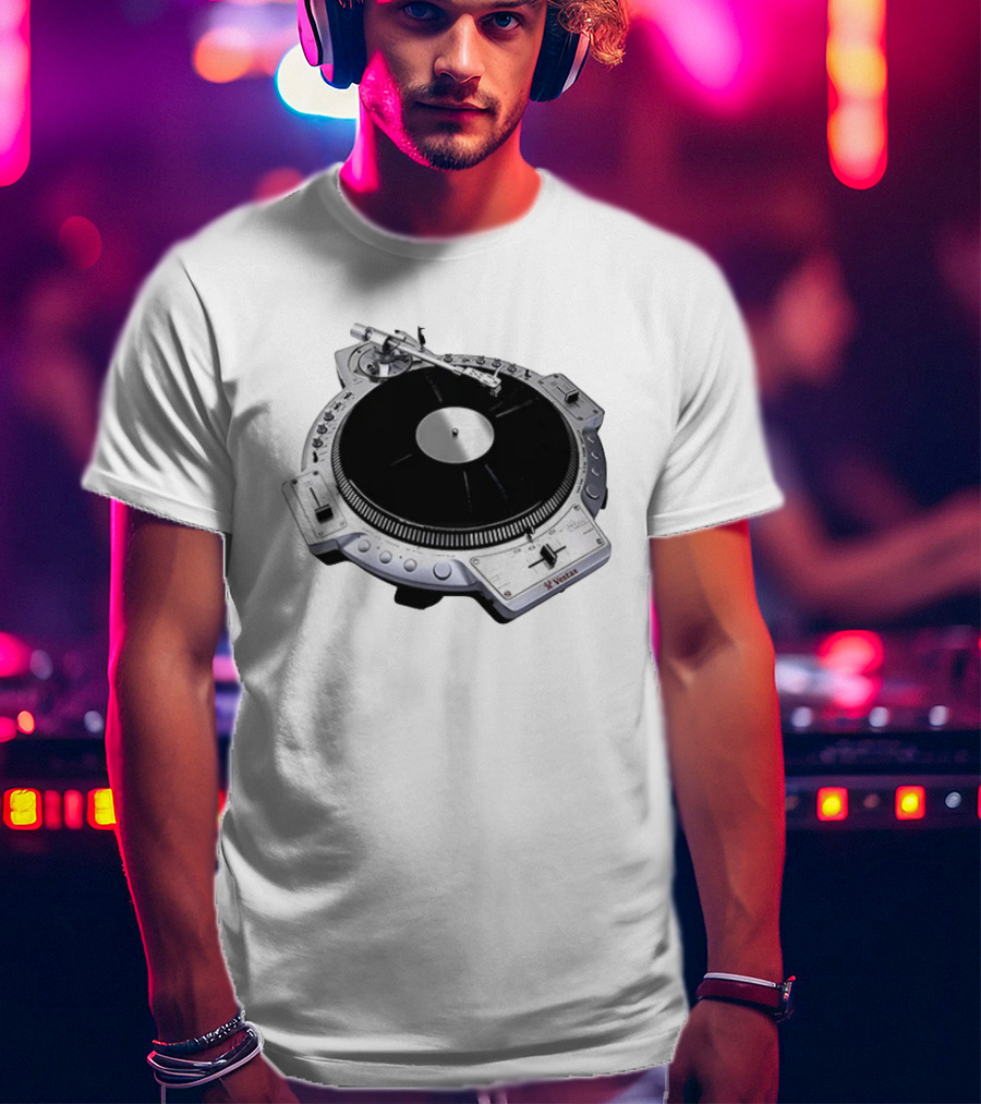 Vestax QFO Turntable Professional DJ Equipment Scratch Mixing T-Shirt