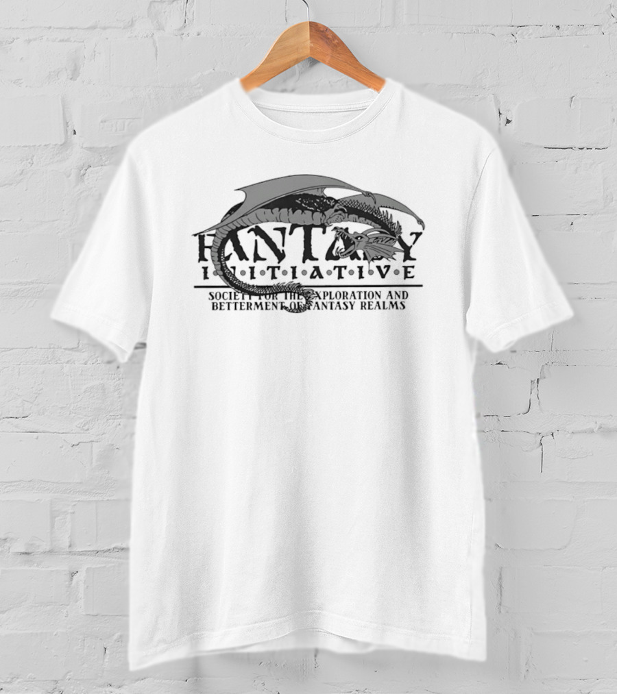 Fantasy Initiative Society For The Exploration And Betterment Of Fantasy Realms Dragon T-Shirt