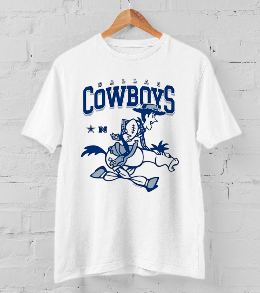 Woody Bullseye Dallas Cowboys Disney Mashup NFC Football T-Shirt