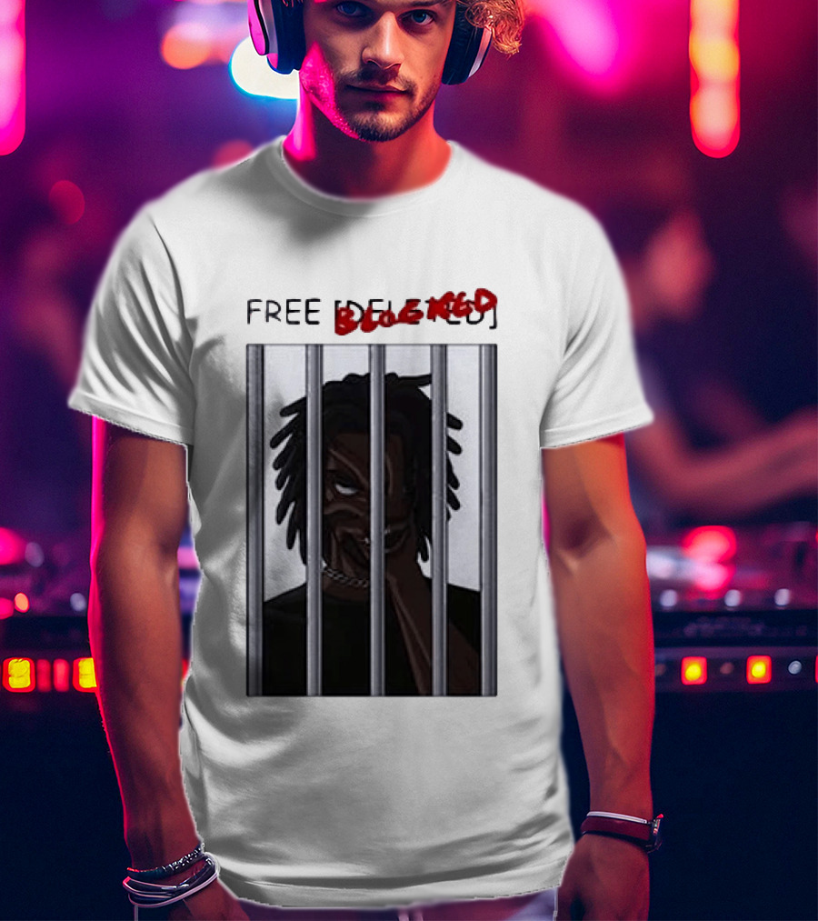 Free Blocked The Commissary Villain Dept Character Behind Bars T-Shirt
