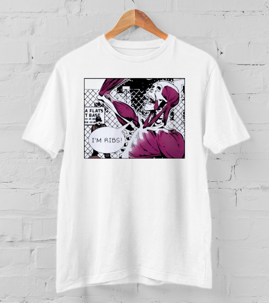I'm Ribs Comic Panel Skeleton Pop Art Muscular Anatomy T-Shirt