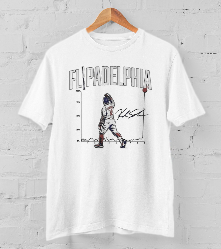 Flipadelphia Kyle Schwarber Philadelphia Phillies Baseball T-Shirt