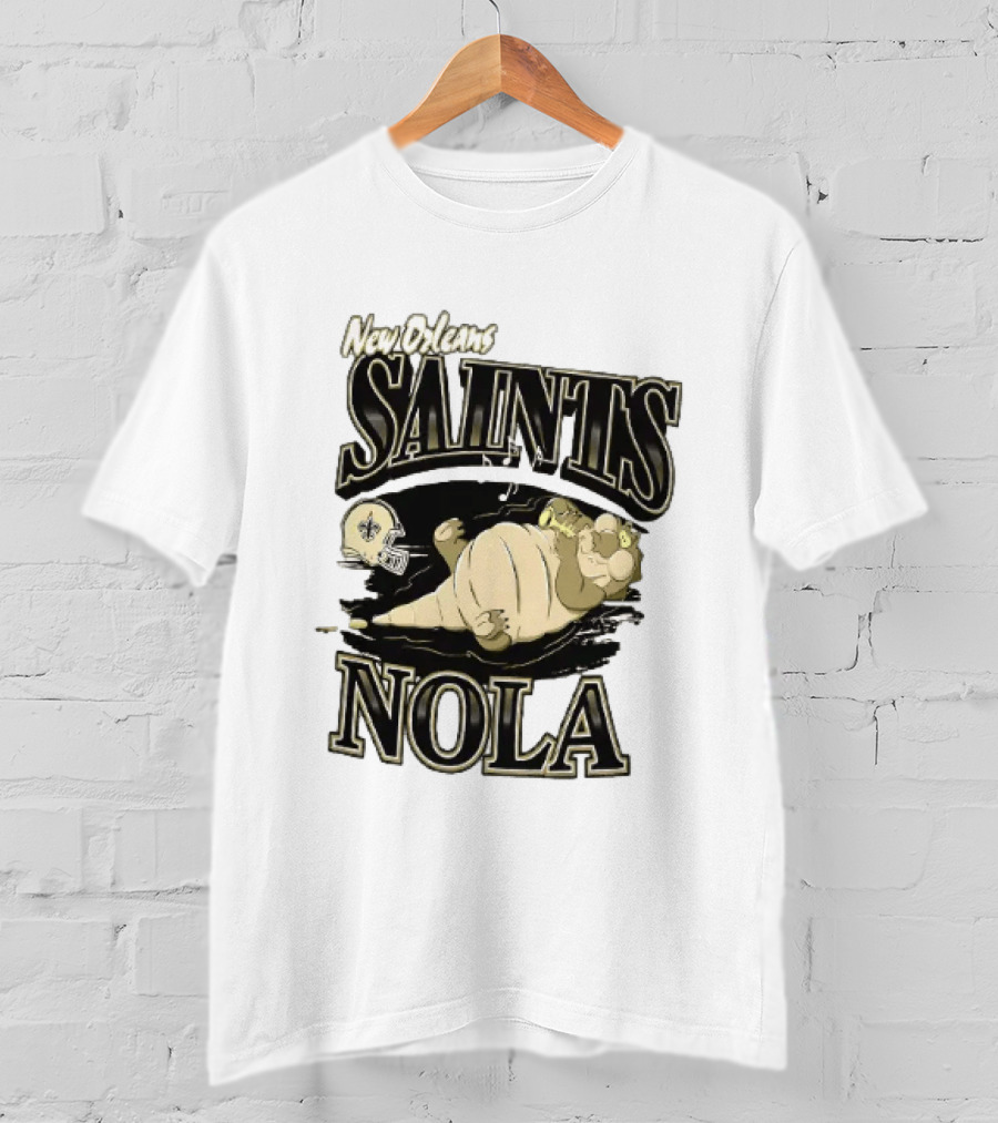 New Orleans Saints NOLA Disney Character Football T-Shirt