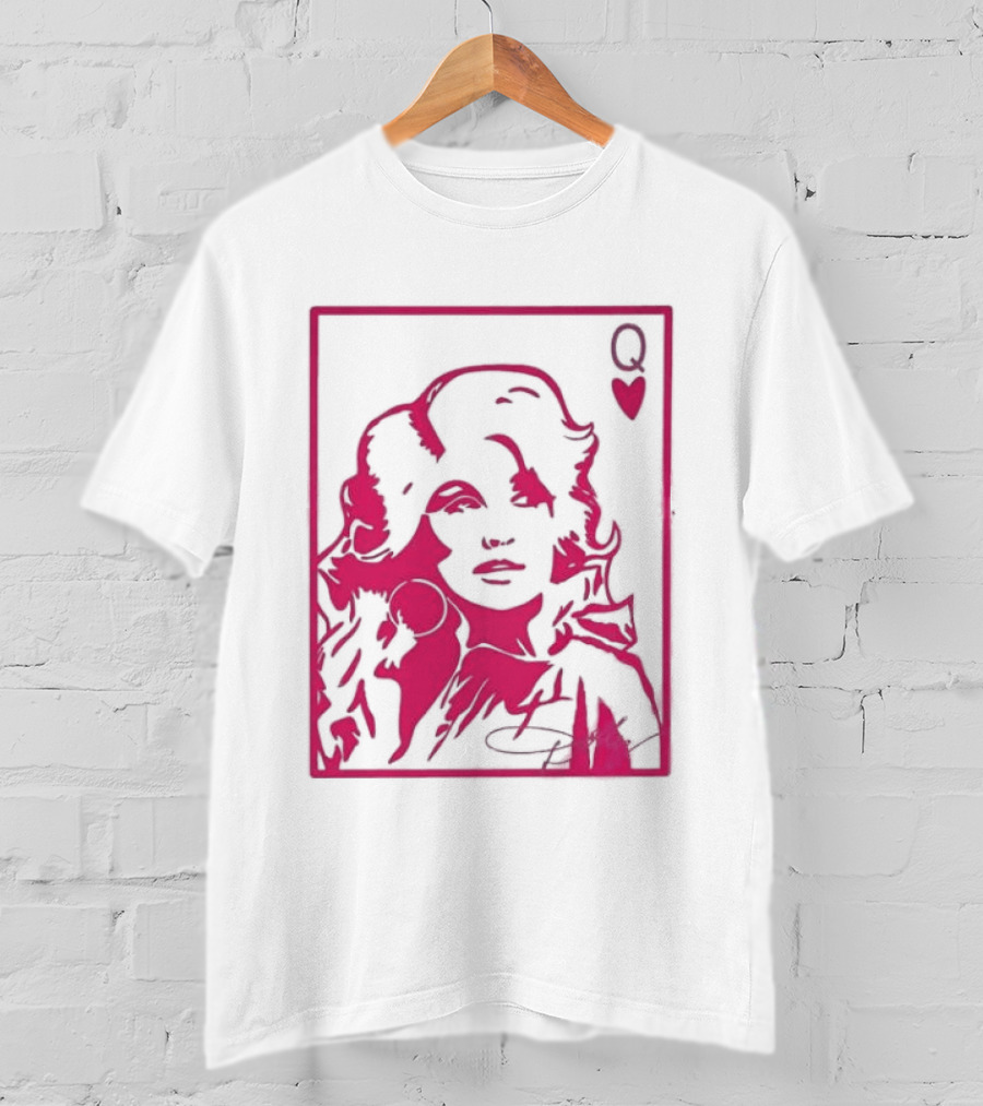 Dolly Parton Queen Of Hearts Playing Card Country Music T-Shirt