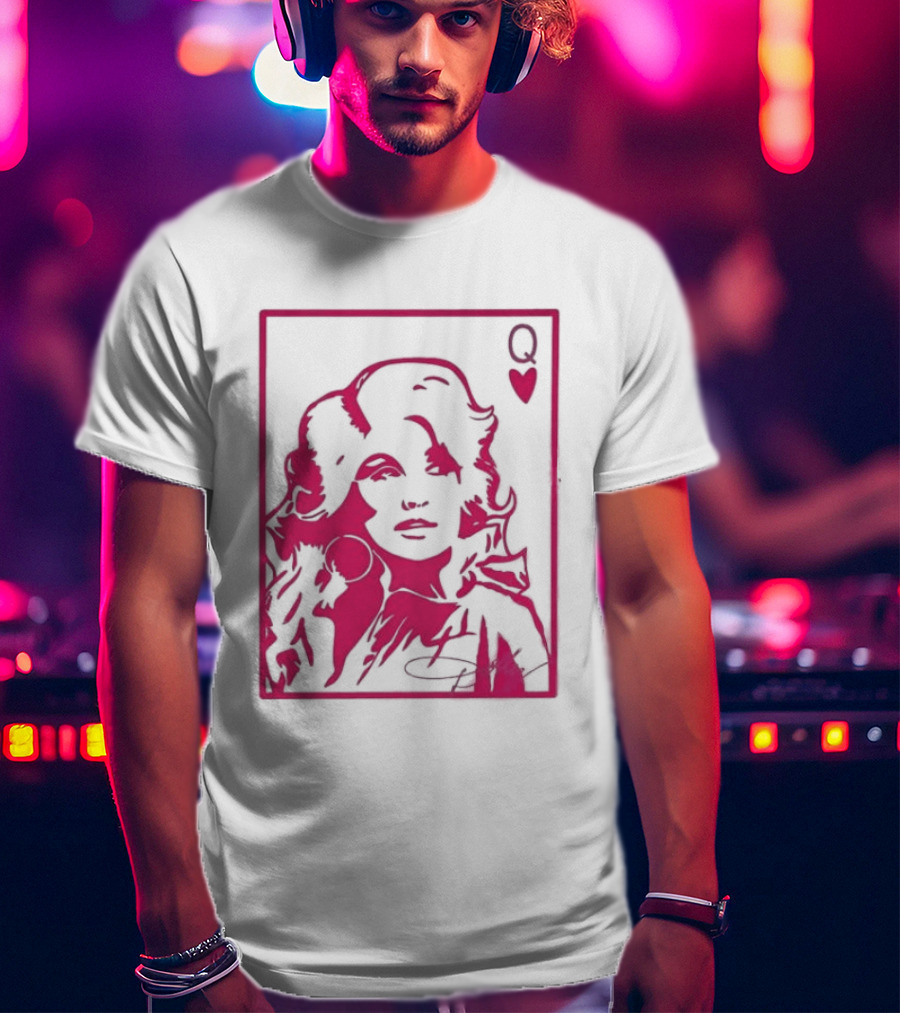 Dolly Parton Queen Of Hearts Playing Card Country Music T-Shirt