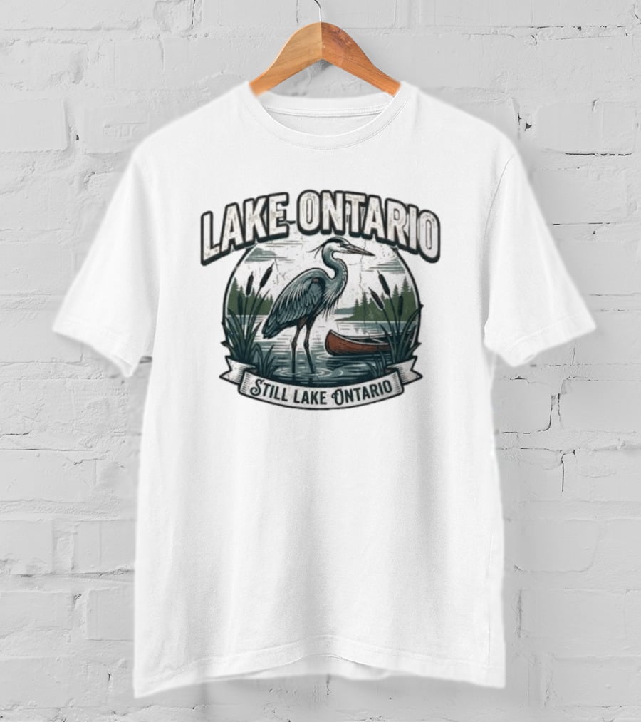 Lake Ontario Still Lake Ontario Great Lakes Canadian Pride T-Shirt