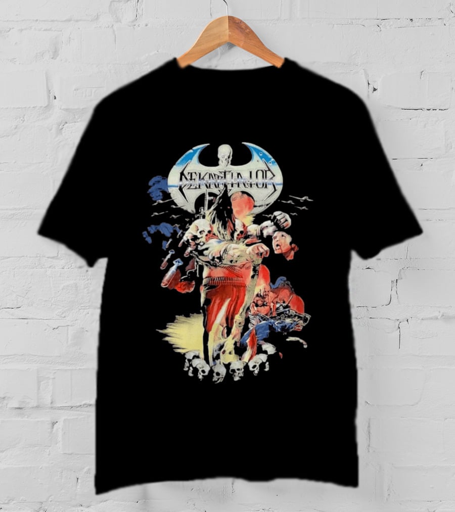 Dekapitator The Storm Before The Calm Skull And Axe Battle Scene T-Shirt