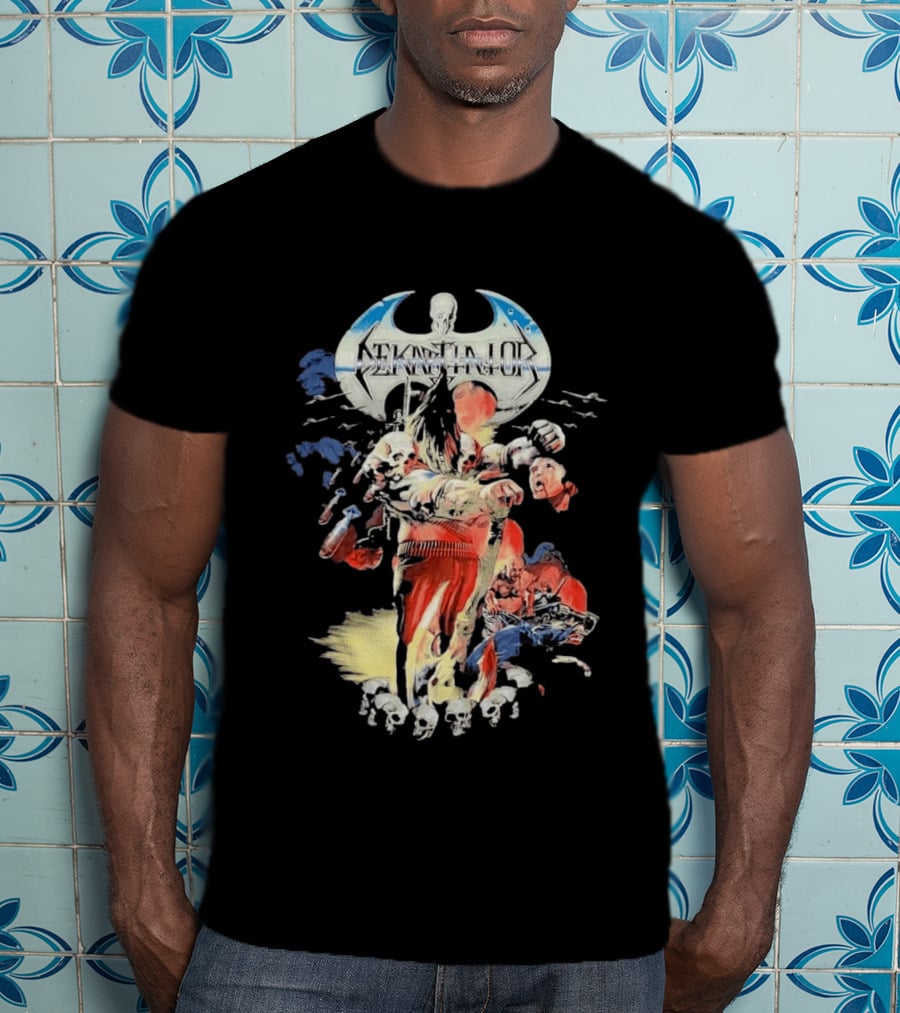 Dekapitator The Storm Before The Calm Skull And Axe Battle Scene T-Shirt
