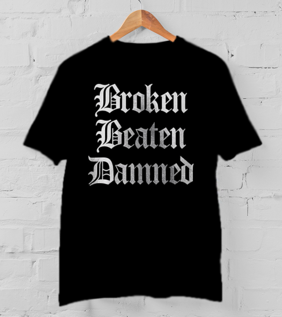 Broken Beaten Damned My Chemical Romance Skeleton T-Shirt