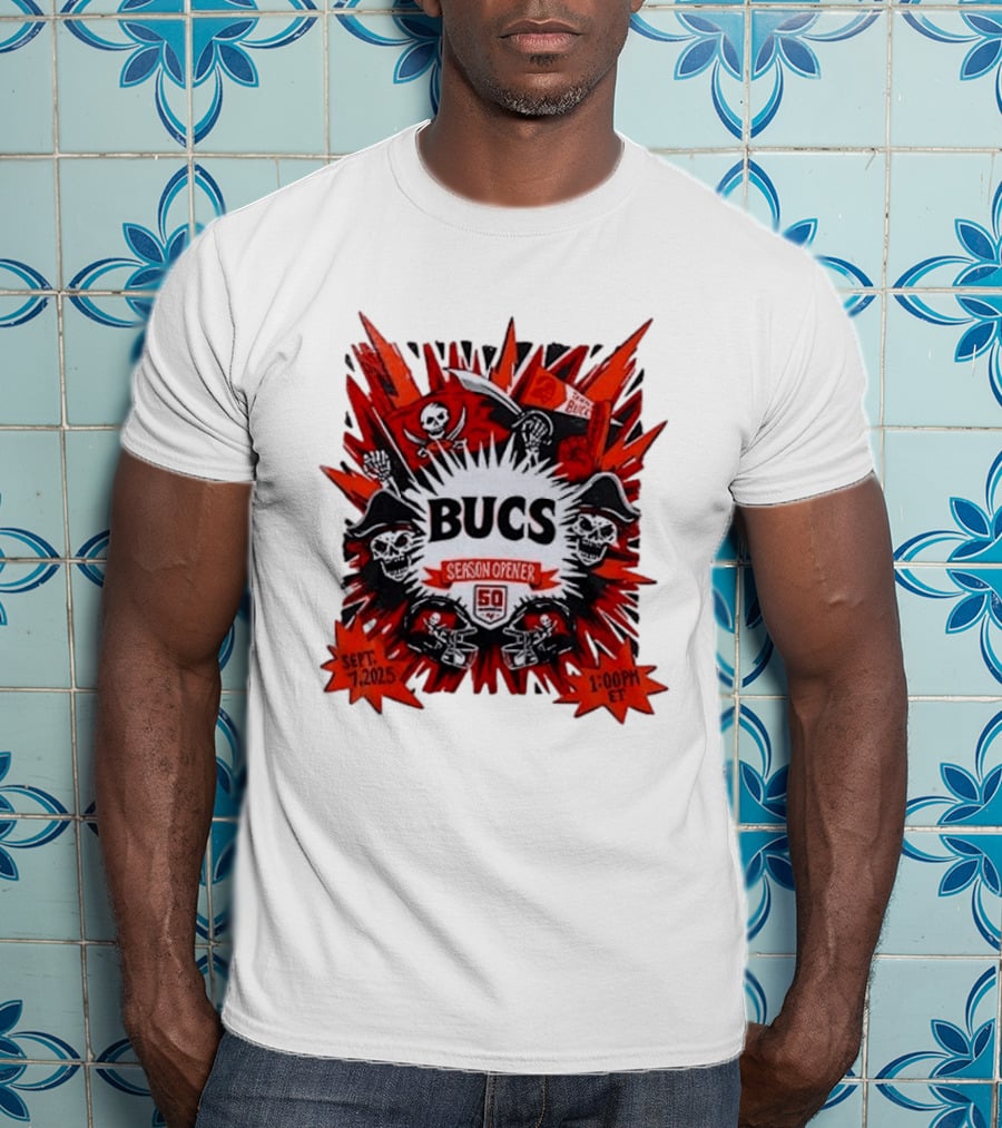 BUCS Season Opener September 7 2025 1:00 PM ET 50th Anniversary Celebration T-Shirt