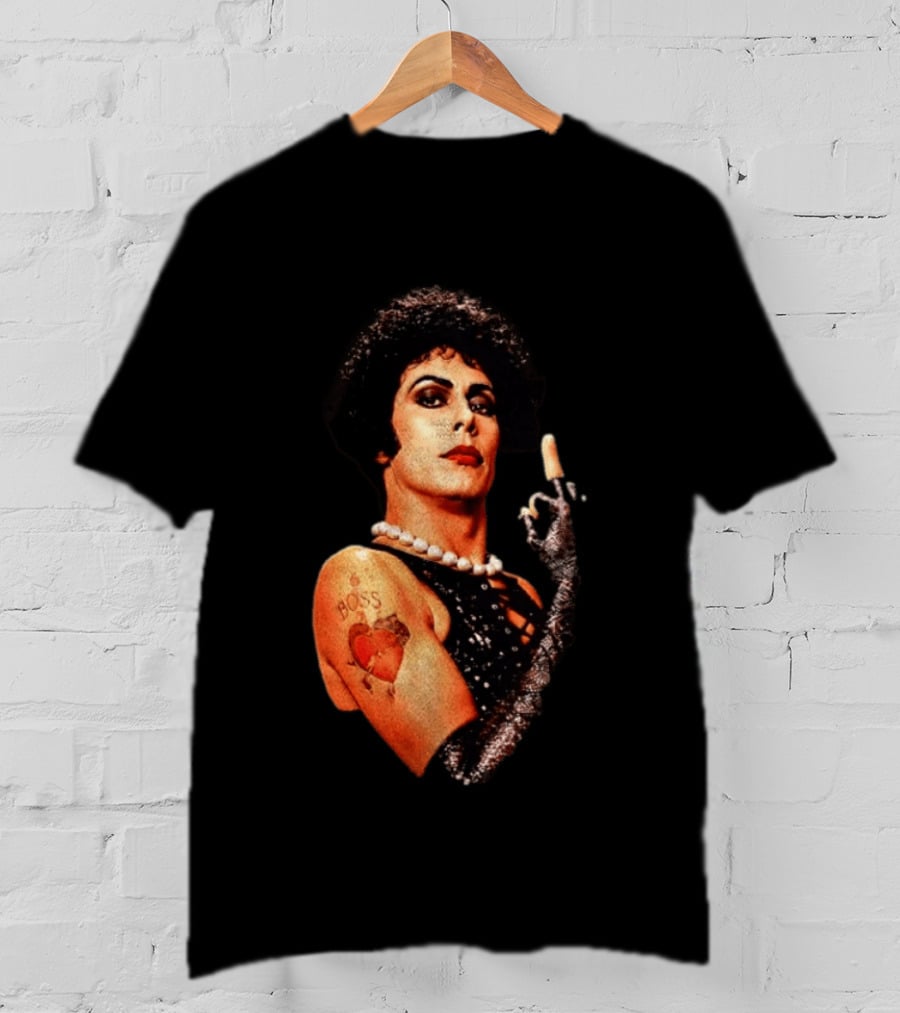 Dr Frank N Furter Rocky Horror Picture Show Boss Heart Tattoo T-Shirt