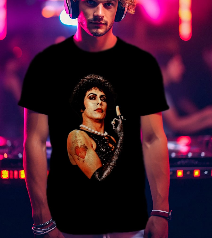 Dr Frank N Furter Rocky Horror Picture Show Boss Heart Tattoo T-Shirt